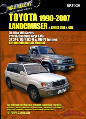 SHOP MANUAL SERVICE REPAIR BOOK LANDCRUISER TOYOTA LX450 LX470 LEXUS ELLERY