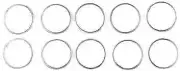 Cometic Performance Exhaust Gasket 10pk for Sport 84-93