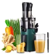 Cold Press Juicer Machines-Up to 92% Juice Yield Compact Slow Masticating Jui...