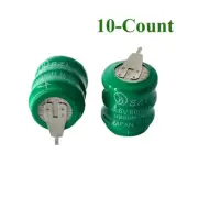10PCS Rechargeable Battery Ni-MH For Meters PLC CNC Data Backup Power 3.6V 60mAh