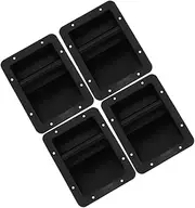 KITANDOVE 4pcs Speaker Handle Handle Speaker DIY Small Replacement Side Carrier for Amplifier Supplies Plastic Black