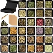 30Pcs Dried Herbs for Witchcraft, Witchcraft Supplies, Pagan, Rituals, Witch Spells, Wiccan Supplies and Tools Gifts for Beginner Experienced