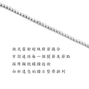 【BRILLMOND JEWELRY】鑽石手鍊18K金2克拉情繫一生三色選(鑽石總重2克拉 18K金台三色選)