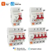 Smart 1234Phase Din Rail WIFI Circuit Breaker Switch,Overload Circuit Protection