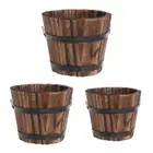 Barrels Bucket Round Flat Mouth Flower Pots Container Farmhouses Planter
