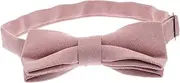 [Ipetboom] Pre Tied Pink Bow Tie for Adorable Soft Cotton Childrens Bow Tie Handmade British Style for Dress Up and Special Occasions
