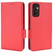 For Samsung Galaxy M13 4g Pu Leather Litchi Texture Phone Case Stand Function Dual Magnetic Clasp Flip Wallet Cover