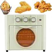 Household Multi-Function Oven, 18L Large-Capacity Compact Electric Air Fryer Oven with 3 Mechanical Knob, Air Fryer Toaster Oven Combo with Temperature Control & Timer, 360° Hot Air Circulation