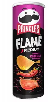 PRINGLES FLAME - SWEET CHILLI - 180G - LIMITED EDITION - POTATOE PERFECT CHIPS
