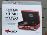 Vintage 3-Speed Bluetooth Retro Suitcase Turntable