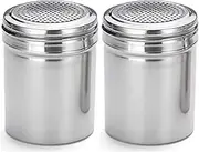 Tablecraft (159) 10-oz Stainless Steel Dredge (with No Handle) - 2 Pack