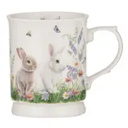 Ashdene New Bone China 400ml Sweet Meadows Bunny White Mug Tea/Coffee Drink Cup