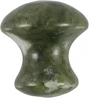Ipetboom Jade Facial Massager Tool Hot Stone Mushroom Shape Portable Enhance Skin Firmness