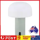 Mushroom Table Lamp Rechargeable Cordless Touch Control Bedside Lamp (Green)