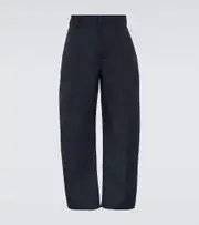 [Bottega Veneta] Bottega Veneta Wool and cotton flannel tapered pants UK 34 blue