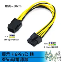 在飛比找蝦皮購物優惠-顯示卡6Pin公 轉 8Pin母 電源線 // PCIe 挖