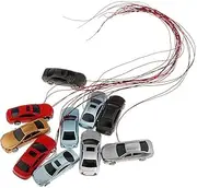 TTETTZ Set of 10 HO Scale Vehicle Models for Train Scenery, 1:150