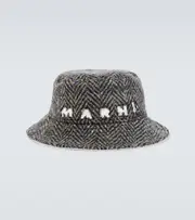 [Marni] Marni Logo wool bucket hat M grey
