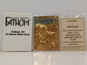 FATHOM #0 23 KARAT GOLD CARD W/COA Dynamic Forces MICHAEL TURNER Top Cow 2000