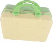 [Holibanna] Portable Cosmetic Case Travel Purse Suitcase Travel Cosmetic Case Travel Wallet Mini Luggage Makeup Travel Case Make up Traveling Case Hard Makeup Case Abs Material Green