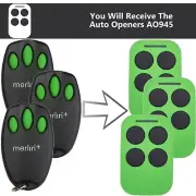 Merlin C945 Garage Door Remote Control Opener Key Aftermarket x3
