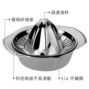 【KELA】不鏽鋼過濾榨汁器(手壓榨汁器 手動榨汁機)