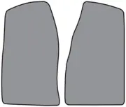 1962-1967 MG MGB Loop Carpet Floor Mat 2pc (for: MG)