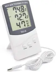 Indoor Outdoor Thermometer Digital Hygrometer Temperature Humidity Temperature M