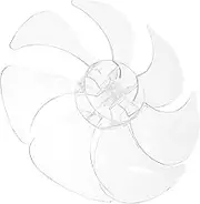 ULTECHNOVO Plastic Fan for Pedestal and Table Fans Design Quiet Operation Plastic Low Noise Performance Air Circulation