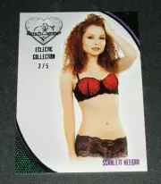 2016 Benchwarmer SCARLETT KEEGAN Eclectic #52 Green Foil Variant/5 PLAYBOY Sexy