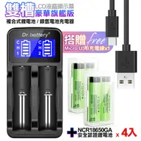 在飛比找PChome24h購物優惠-18650認證充電式鋰單電池3450mAh日本松下原裝正品(