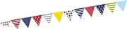 Bunting Flags 12pcs/Set 2.5m Tri-Angle Flags Paper Pennant for Wedding Birthday Party Room Hanging Decoration Nursery Bunting Garland Bunting (Size : F03)