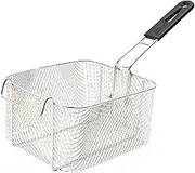 Generic Fryer Basket Cooking Tool Food Container Silver Gifts Cookware Mesh French Fry Chips Basket for Kitchen Restaurant Barbecue, Square S