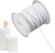 Cotton Candle Wick Spool – Wick Roll, Soy Wax Coated Threads | Low Performance, Pre-Waxed Cotton Blend, Easy to Trim Wick, Strong Paper Core for Candle Making, Handmade