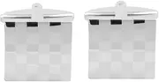 [Generic] Checkerboard Cuff Links, One Size, Brass