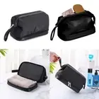 Waterproof Cosmetics Organizer Handbag Black Beauty Wash Pouch Women Man