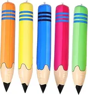 Giant Inflatable Pencil Versatile Toy for Birthday Party Classroom Sports Inflatable Crayons Balloons