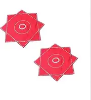 [Generic] 2 PCS octagonal handkerchiefs, thickened linen cloth, dance handkerchief, spinning handkerchief, talent performance handkerchief, Rotating handkerchief