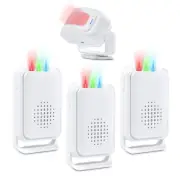 Wireless Motion Sensor Detector Door Bell Welcome Chime Alarm for Home Office