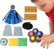 Buhygn Gong Gi Stones,Gong Gi Jack Stone Pebbles Set | Traditional Jack Training Toy Hand Eye Coordination Pebbles Playset for Outdoor & Party