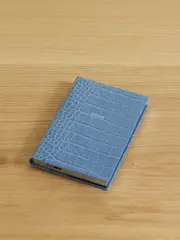 [Smythson] Smythson - Panama Mara 2024 Croc-effect Leather Weekly Diary - Light blue - One size One size Blue