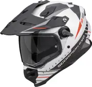 Scorpion ADF-9000 Air Feat Motocross Helmet, black-white-red, Size M for Men Black White Red