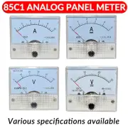 85C1/85L1 Analog Panel Meter 50uA-30A DC Ammeter 5V-300V DC/AC Voltmeter 65x56mm