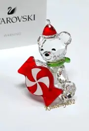 Swarovski Kris Bear Christmas Ann.Ed-2021 Hat Scarf Candy Crystal NEW 5597045