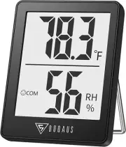 DOQAUS Digital Hygrometer Indoor Thermometer Humidity Meter Room Black