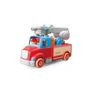 Wanborns Wooden Fire Engine Truck With Sound And Light Kids/Children 18m+