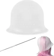 Silicone Highlight Cap Set, Highlight Cap, Highlight Cap Set, Silicone Highlight Cap with Holes, Reusable Hood for Highlights Set, Hair Dyeing Accessories
