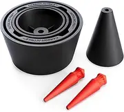 AutoLine Pro Cone Plugs 2-in-1 Adapters | for Automotive Smoke Machine Leak Testing | Cone & Cap Plugs Function | CarbonNitrile™ | Patent Pending