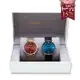 MARIGOLD | Brilliant 情侶對錶禮盒-酒紅玫金框-米蘭玫金+藍綠面玫金框-米蘭黑