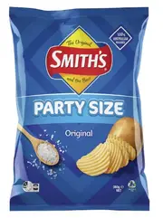 Smiths Crinkle Cut Original Potato Chips Pack Party Size 380g